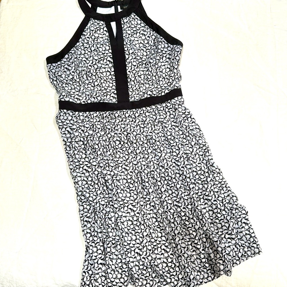 WHBM pleated halter dress